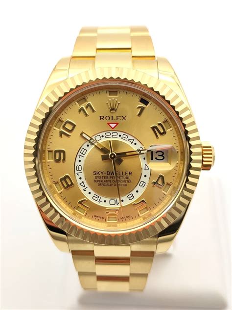 rolex sky dweller gold price